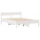 Berkfield Bed Frame without Mattress White 135x190 cm Double Solid Wood Pine 5