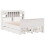 Berkfield Bookcase Bed without Mattress White 150x200 cm King Solid Wood Pine 3