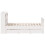 Berkfield Bookcase Bed without Mattress White 150x200 cm King Solid Wood Pine 5