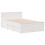 Berkfield Bed Frame without Mattress with Headboard White 120x190 cm Small Double Solid Wood Pine 3