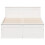 Berkfield Bed Frame without Mattress with Headboard White 120x190 cm Small Double Solid Wood Pine 4