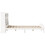 Berkfield Bookcase Bed without Mattress White 140x190 cm Solid Wood Pine 5