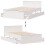 Berkfield Bed Frame without Mattress with Headboard White 120x190 cm Small Double Solid Wood Pine 6