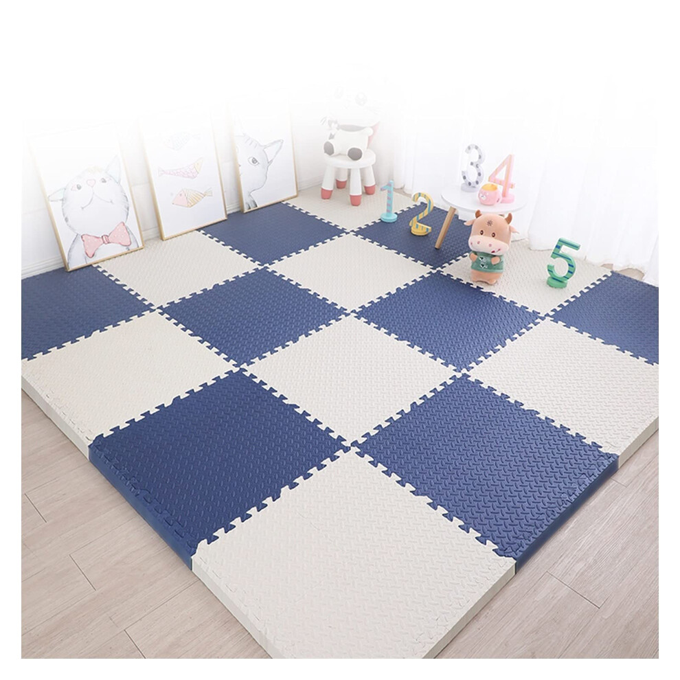 Soft EVA Foam Play Mats for Kids, Interlocking Floor Tiles 30x30cm, Waterproof AntiSlip Baby Play Area Set 40pcs