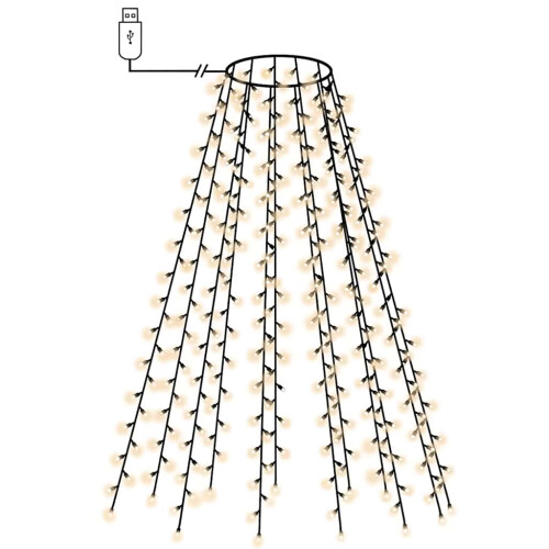 Berkfield Christmas Tree Net Lights with 180 LEDs Cold White 180 cm 1