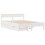 Berkfield Bed Frame without Mattress White 120x190 cm Small Double Solid Wood Pine 3