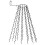 Berkfield Christmas Tree Net Lights with 180 LEDs Blue 180 cm 3