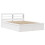 Berkfield Bed Frame with Headboard White 140x190 cm Solid Wood Pine 2