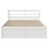 Berkfield Bed Frame with Headboard White 140x190 cm Solid Wood Pine 4