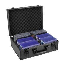 Magnetic Card Holder Storage Box for 3x4 Holders, Large Capacity Trading Card Case Fits 35pt–130pt, Holds 600+