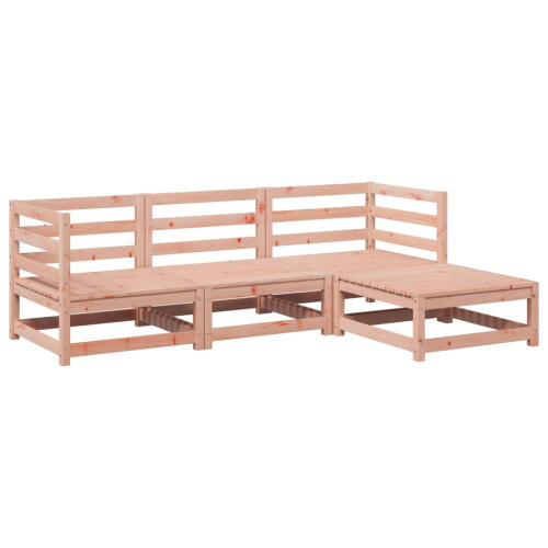 Berkfield 4 Piece Garden Sofa Set Solid Wood Douglas Fir 1
