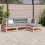 Berkfield 4 Piece Garden Sofa Set Solid Wood Douglas Fir 3
