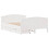 Berkfield Bed Frame without Mattress White 135x190 cm Double Solid Wood Pine 3