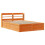 Berkfield Bed Frame with Headboard Wax Brown 140x190 cm Solid Wood Pine 2