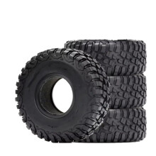 RC Crawler Tires 1.55 Inch 95x35mm Durable Rubber Set for D90 TF2 CC01 LC70 LC80 Axial 4Pcs