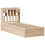 Berkfield Bed Frame without Mattress 75x190 cm Small Single Solid Wood Pine 3
