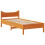 Berkfield Bed Frame with Headboard Wax Brown 75x190 cm Small Single Solid Wood Pine 5