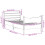 Berkfield Bed Frame with Headboard Wax Brown 75x190 cm Small Single Solid Wood Pine 7