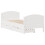 Berkfield Bed Frame without Mattress White 100x200 cm Solid Wood Pine 3