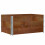 Berkfield Pallet Collars 3 pcs Brown 120x80 cm Solid Wood Pine 2
