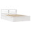 Berkfield Bed Frame with Headboard White 135x190 cm Double Solid Wood Pine 2