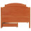 Berkfield Bed Frame without Mattress Wax Brown 75x190 cm Small Single Solid Wood Pine 4