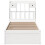 Berkfield Bed Frame without Mattress White 90x190 cm Single Solid Wood Pine 4