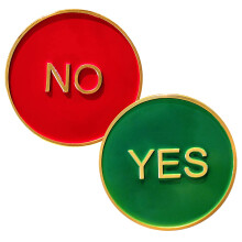 Decision Maker Coin Yes No Challenge Coin with Durable TwoSided Design and Quick Decision Flip