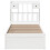 Berkfield Bed Frame without Mattress White 75x190 cm Small Single Solid Wood Pine 4