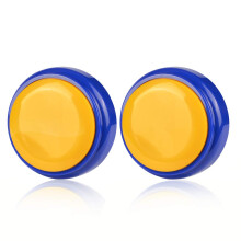 Recordable Talking Button 2 Pack 30‑Second Voice Recording with Easy Playback Custom Message Blue Set