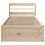 Berkfield Bed Frame with Headboard 75x190 cm Small Single Solid Wood Pine 4