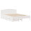 Berkfield Bed Frame without Mattress White 150x200 cm King Size Solid Wood Pine 3