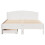 Berkfield Bed Frame without Mattress White 150x200 cm King Size Solid Wood Pine 4