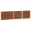 Berkfield Pallet Collars 3 pcs Brown 150x100 cm Solid Wood Pine 4