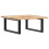 Berkfield Basin Shelf Wall Mounted Steel and Solid Wood Acacia 2