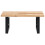 Berkfield Basin Shelf Wall Mounted Steel and Solid Wood Acacia 4