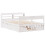 Berkfield Bed Frame without Mattress White 140x190 cm Solid Wood Pine 3