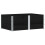 Berkfield Pallet Collars 3 pcs Black 150x100 cm Solid Wood Pine 2