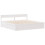 Berkfield Bed Frame without Mattress White 140x190 cm Solid Wood Pine 5