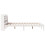 Berkfield Bed Frame without Mattress White 135x190 cm Double Solid Wood Pine 5
