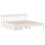 Berkfield Bed Frame without Mattress White 180x200 cm Super King Solid Wood Pine 3