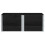 Berkfield Pallet Collars 3 pcs Black 150x100 cm Solid Wood Pine 3