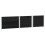 Berkfield Pallet Collars 3 pcs Black 150x100 cm Solid Wood Pine 4