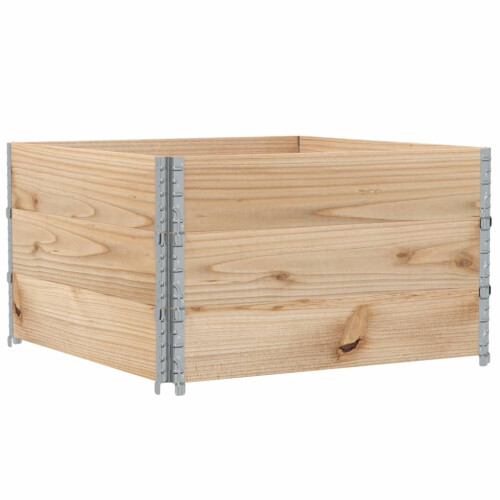 Berkfield Garden Planter 100x100 cm Solid Wood Pine 1