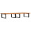 Berkfield Basin Shelf Wall Mounted Steel and Solid Wood Acacia 2
