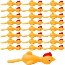 60PCS Flying Chicken Slingshot Toys Pack, Stretchy Rubber Chicken Flingers for Kids Party Favors