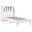 Berkfield Bed Frame without Mattress White 75x190 cm Small Single Solid Wood Pine 3