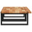 Berkfield Basin Shelf Wall Mounted Steel and Solid Wood Acacia 5