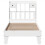 Berkfield Bed Frame without Mattress White 75x190 cm Small Single Solid Wood Pine 4