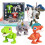 4PCS Mini Dinosaur Figures Set, Multicolor Transformable Desk Ornaments for Home and Office Decor 1